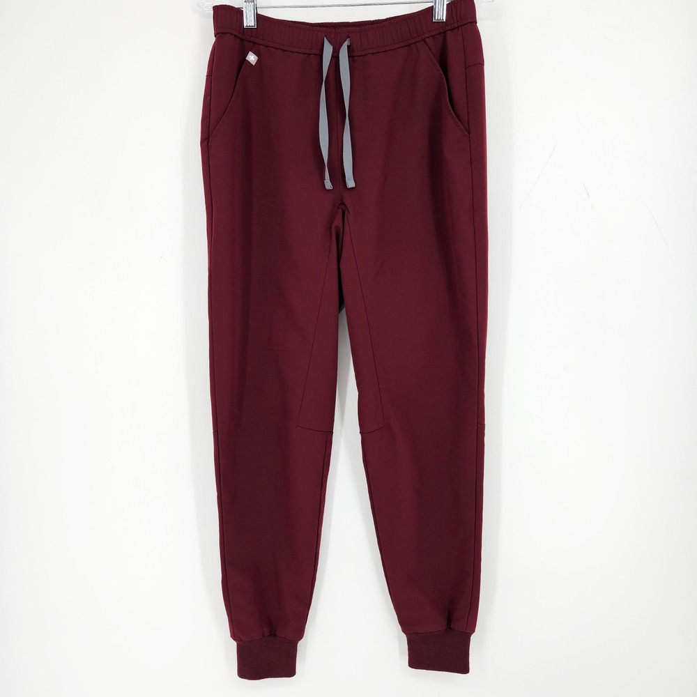 Figs Scrub Pants Mens Small Tansen Jogger Nurses Healthcare Uniforms Burgundy
